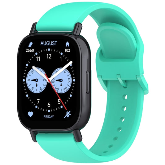 For Redmi Watch 5 Lite Color Buckle Pure Color Silicone Watch Band(Teal Green) by bashfashion