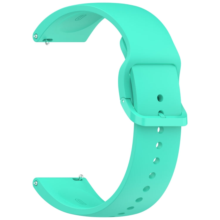 For Redmi Watch 5 Lite Color Buckle Pure Color Silicone Watch Band(Teal Green) by bashfashion