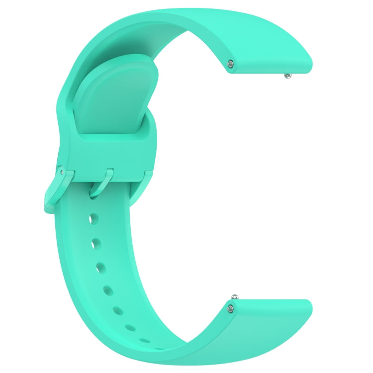 For Redmi Watch 5 Lite Color Buckle Pure Color Silicone Watch Band(Teal Green) by bashfashion