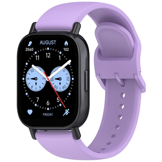 For Redmi Watch 5 Lite Color Buckle Pure Color Silicone Watch Band(Purple) by bashfashion