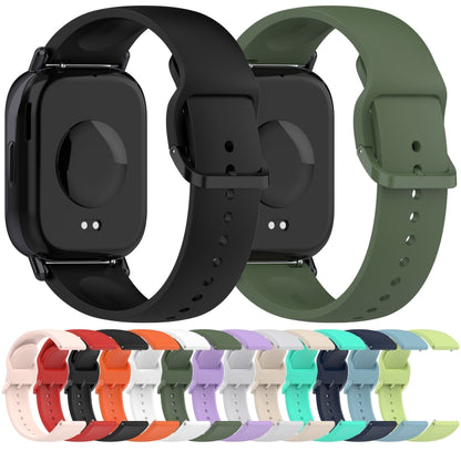 For Redmi Watch 5 Active Color Buckle Pure Color Silicone Watch Band(Purple) by bashfashion