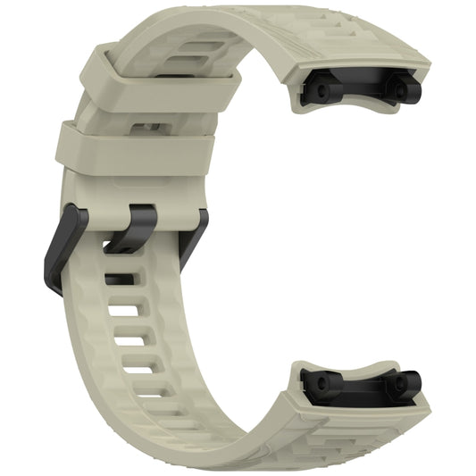 For Amazfit T-Rex 3 Solid Color Needle Buckle Silicone Watch Band(Crag Gray) by bashfashion