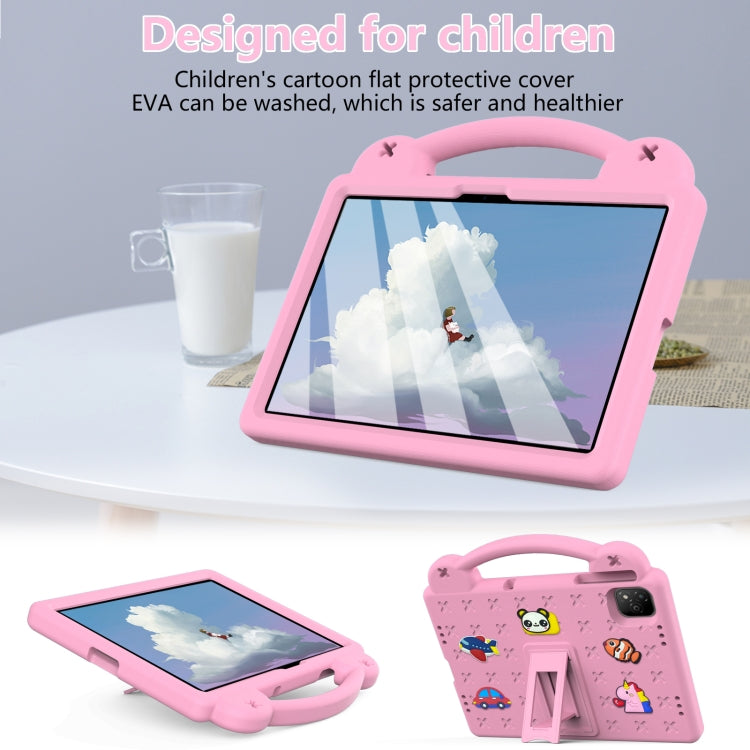 For Infinix Xpad 11 X1101 2024 Handle Kickstand Children EVA Shockproof Tablet Case(Pink) by bashfashion