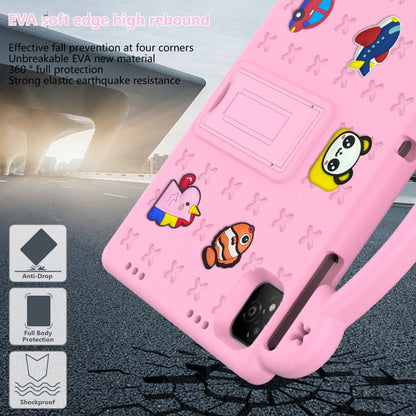 For Infinix Xpad 11 X1101 2024 Handle Kickstand Children EVA Shockproof Tablet Case(Pink) by bashfashion