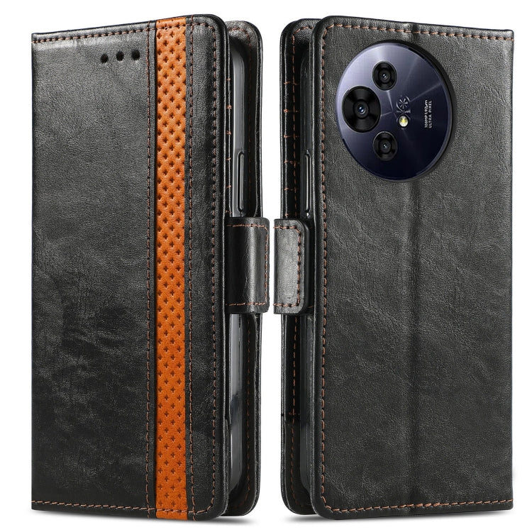 For TCL 50 Pro NxtPaper CaseNeo Splicing Dual Magnetic Buckle Leather Phone Case(Black) by CaseNeo