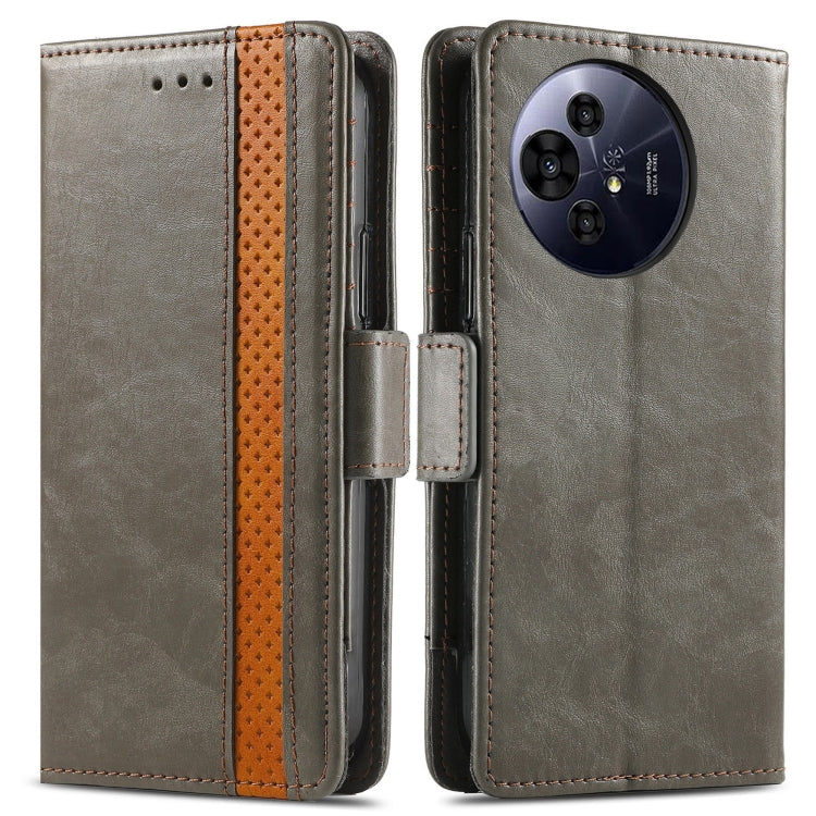 For TCL 50 Pro NxtPaper CaseNeo Splicing Dual Magnetic Buckle Leather Phone Case(Gray) by CaseNeo