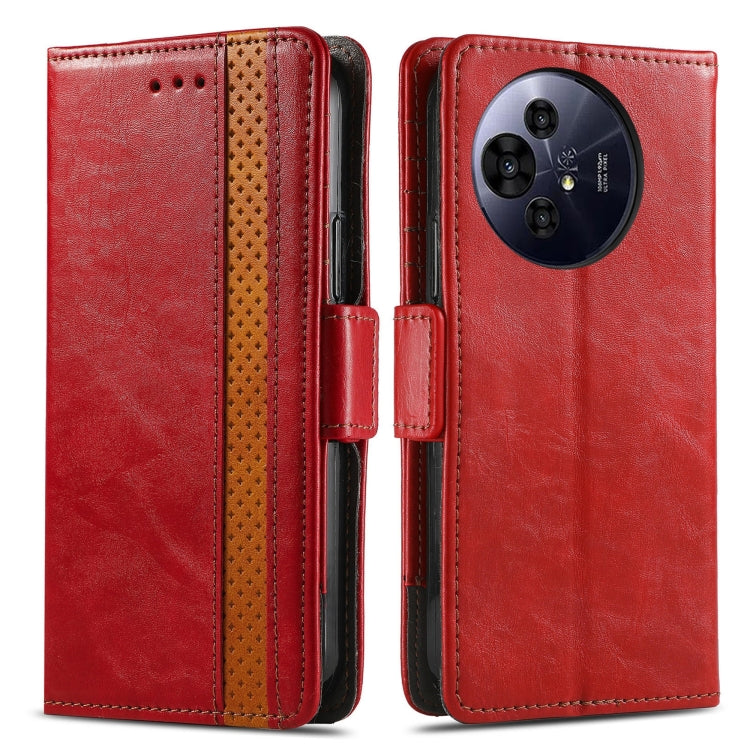 For TCL 50 Pro NxtPaper CaseNeo Splicing Dual Magnetic Buckle Leather Phone Case(Red) by CaseNeo
