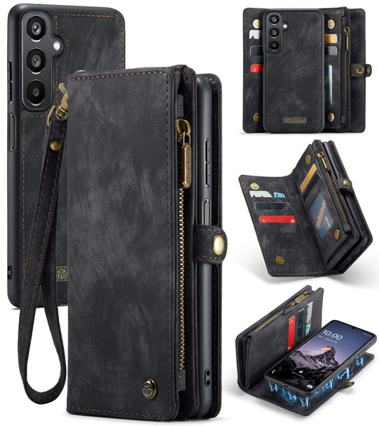 For Samsung Galaxy A16 5G CaseMe 008 Detachable Multifunctional Leather Phone Case(Black) by CaseMe