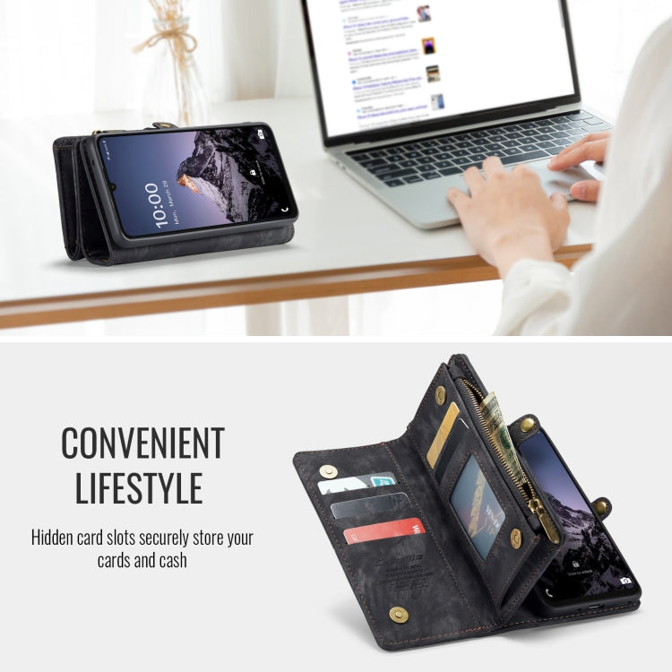 For Samsung Galaxy A16 5G CaseMe 008 Detachable Multifunctional Leather Phone Case(Black) by CaseMe