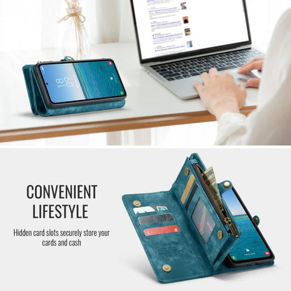 For Samsung Galaxy S25+ 5G CaseMe 008 Detachable Multifunctional Leather Phone Case(Blue) by CaseMe