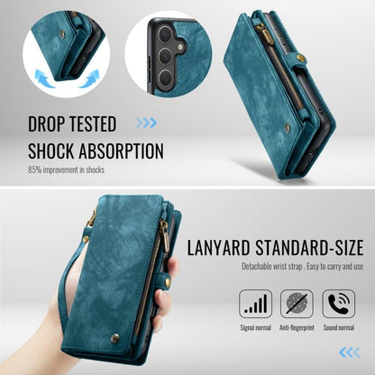For Samsung Galaxy S25+ 5G CaseMe 008 Detachable Multifunctional Leather Phone Case(Blue) by CaseMe