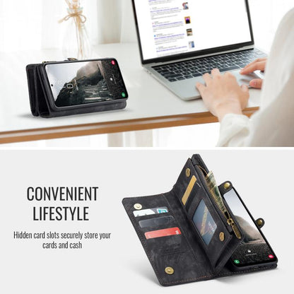 For Samsung Galaxy A36 CaseMe 008 Detachable Multifunctional Leather Phone Case(Black) by CaseMe