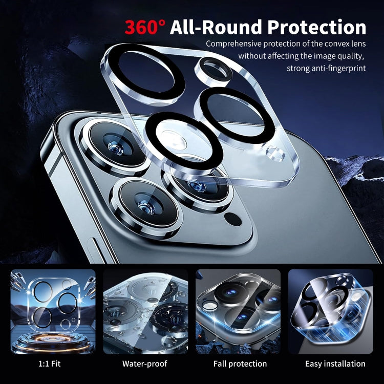 For iPhone 16 Pro ENKAY Hat-Prince Card Slot Wallet TPU Back Leather Phone Case with Lens Film(Dark Blue) by ENKAY