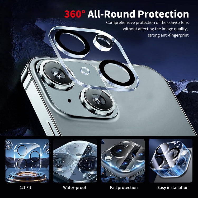 For iPhone 15 ENKAY Hat-Prince Card Slot Wallet TPU Back Leather Phone Case with Lens Film(Dark Blue) by ENKAY