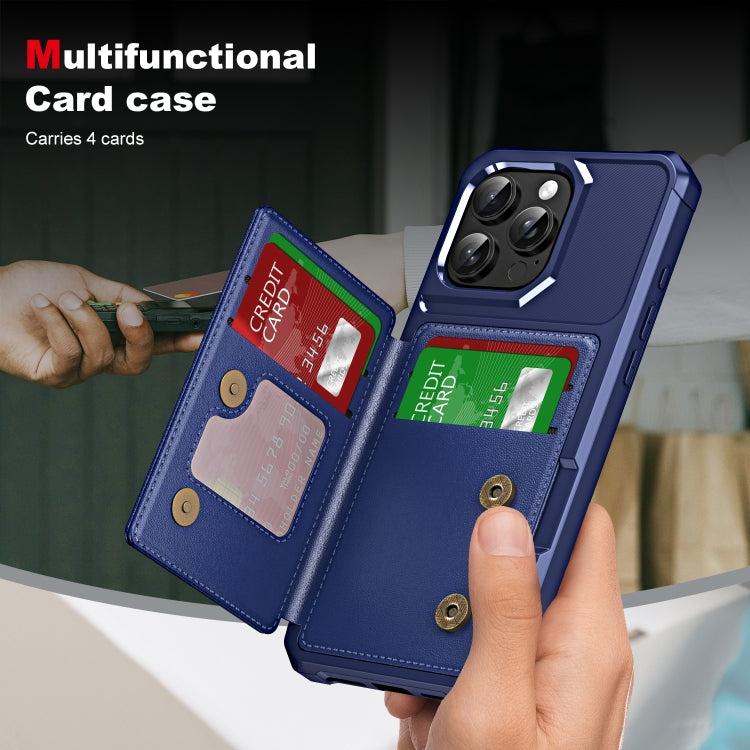 For iPhone 14 Pro Max ENKAY Hat-Prince Card Slot Wallet TPU Back Leather Phone Case with Lens Film(Rose Gold) by ENKAY