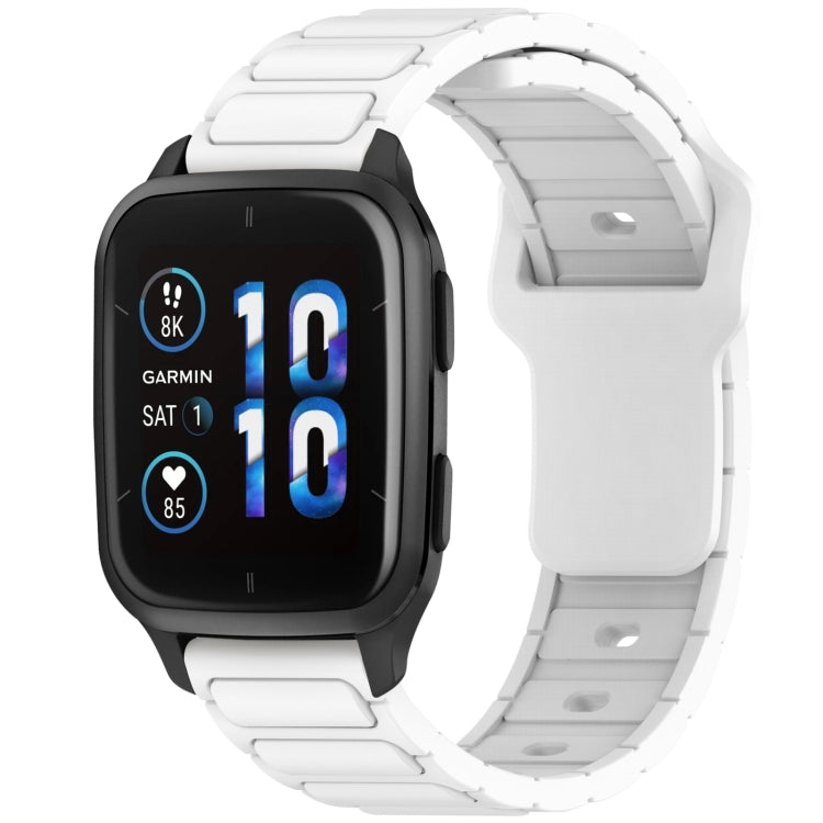 For Garmin 20mm I-Shaped Silicone Watch Band(White) by bashfashion