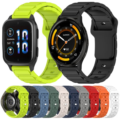 For Garmin 20mm I-Shaped Silicone Watch Band(White) by bashfashion