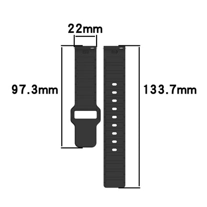 For Garmin 20mm I-Shaped Silicone Watch Band(White) by bashfashion