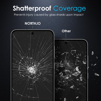 For Samsung Galaxy S23 FE 5G NORTHJO A++ 28 Degree Privacy Full Glue Silk Printing Tempered Glass Film by NORTHJO