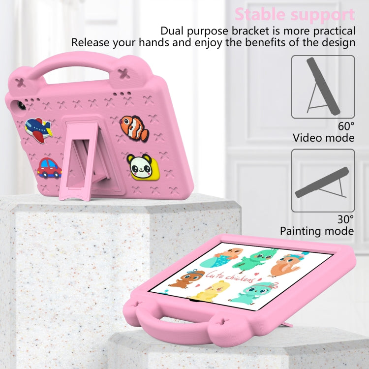 For Amazon Fire HD8 2024 / 2022 / HD8 Plus Handle Kickstand Children EVA Shockproof Tablet Case(Pink) by bashfashion