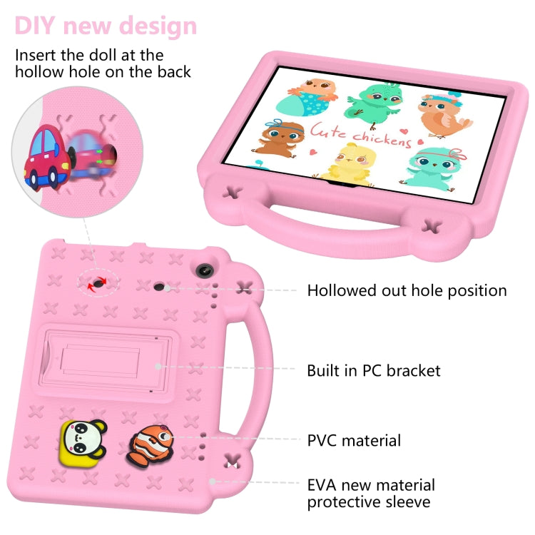 For Amazon Fire HD8 2024 / 2022 / HD8 Plus Handle Kickstand Children EVA Shockproof Tablet Case(Pink) by bashfashion
