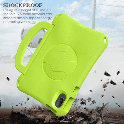For Huawei MatePad SE 11 2024 Handle Football Shaped EVA Shockproof Tablet Case(Grass Green) by bashfashion