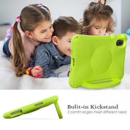 For Huawei MatePad SE 11 2024 Handle Football Shaped EVA Shockproof Tablet Case(Grass Green) by bashfashion