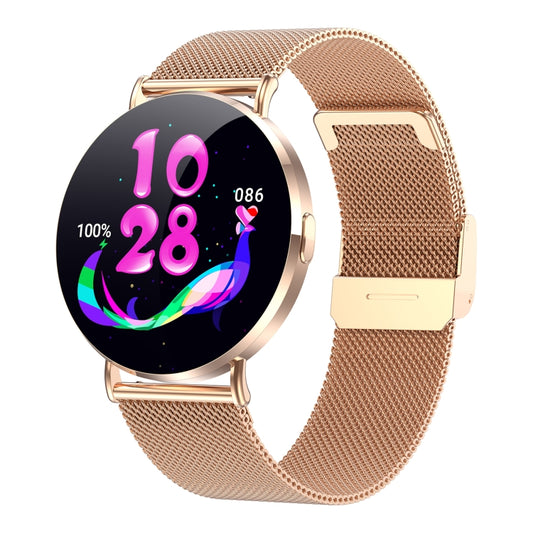 KM88 1.32 inch Color Screen Smart Watch, Support Bluetooth Call / Health Monitoring(Gold) by bashfashion