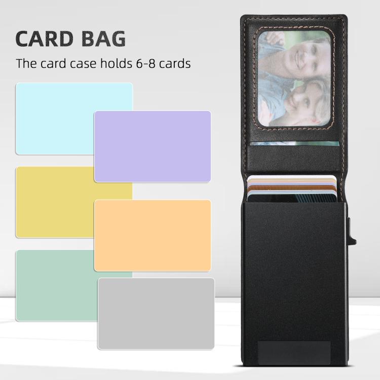 For iPhone 16e Suteni H19 Oil Wax 2-in-1 MagSafe Removable Card Box Back Phone Case(Black) by Suteni