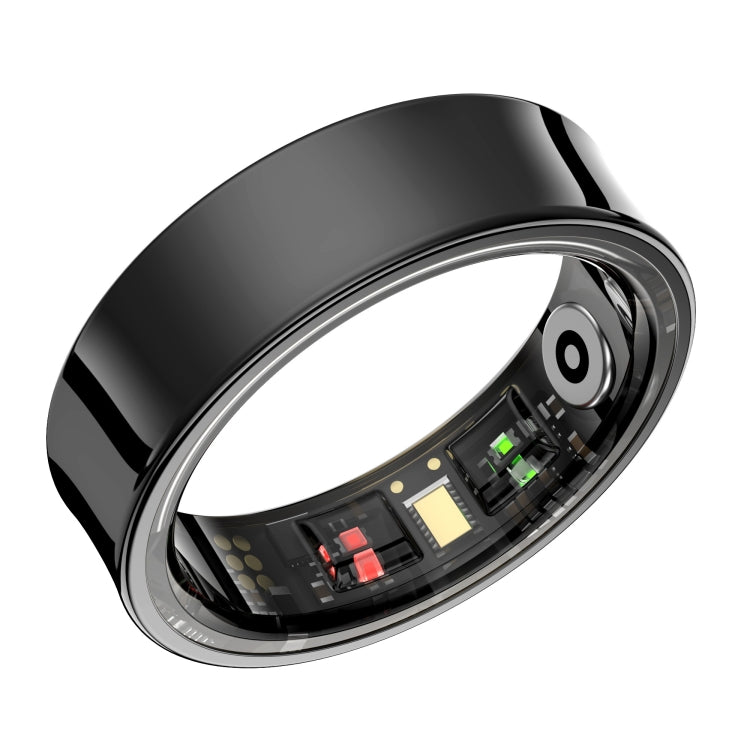 R09 SIZE 8 Smart Ring, Support Heart Rate / Blood Oxygen / Sleep Monitoring / Multiple Sports Modes(Black) by bashfashion