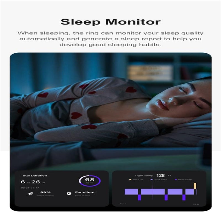 R09 SIZE 12 Smart Ring, Support Heart Rate / Blood Oxygen / Sleep Monitoring / Multiple Sports Modes(Gold) by bashfashion