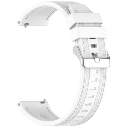 For Garmin Venu 3 Quick Release Two Side Stitching Silicone Watch Band(White) by bashfashion
