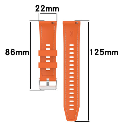 For Garmin Venu 3 Quick Release Two Side Stitching Silicone Watch Band(White) by bashfashion
