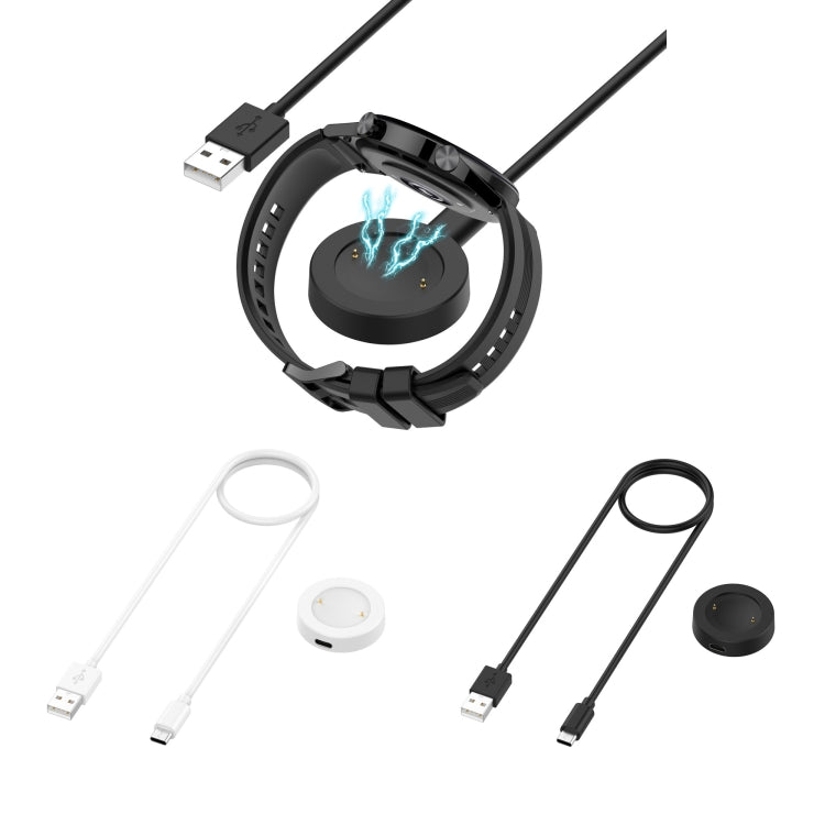 For Honor Watch 5 USB Port Split Magnetic Watch Charging Cable(Black) by bashfashion