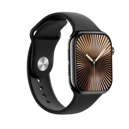 KL08 2.04 inch Color Screen Smart Watch Silicone Strap, Support Bluetooth Call(Black) by bashfashion