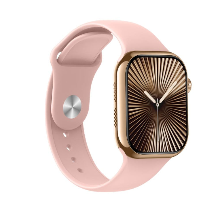 KL08 2.04 inch Color Screen Smart Watch Silicone Strap, Support Bluetooth Call(Pink) by bashfashion