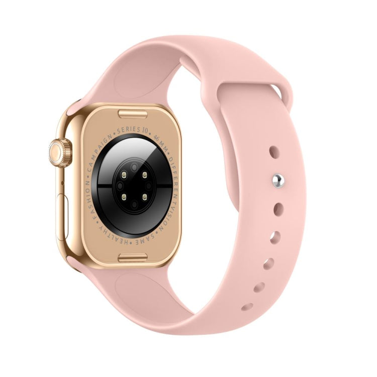 KL08 2.04 inch Color Screen Smart Watch Silicone Strap, Support Bluetooth Call(Pink) by bashfashion