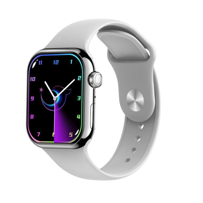 KL08 2.04 inch Color Screen Smart Watch Silicone Strap, Support Bluetooth Call(Silver) by bashfashion