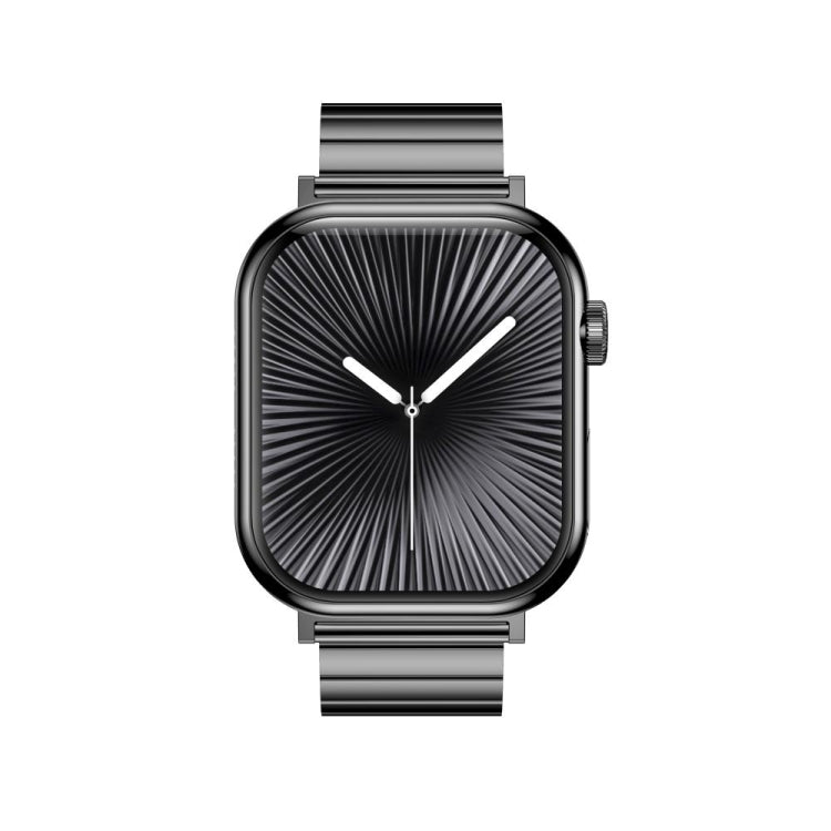 KL08 2.04 inch Color Screen Smart Watch Steel Strap, Support Bluetooth Call(Black) by bashfashion