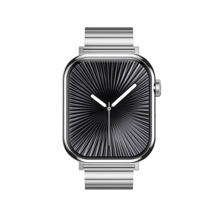 KL08 2.04 inch Color Screen Smart Watch Steel Strap, Support Bluetooth Call(Silver) by bashfashion