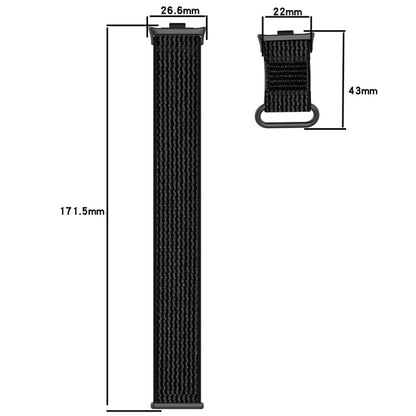 For Redmi Watch 5 / Watch 5 eSIM Nylon Woven Hook and Loop Fastener Watch Band(Orange+Beige) by bashfashion