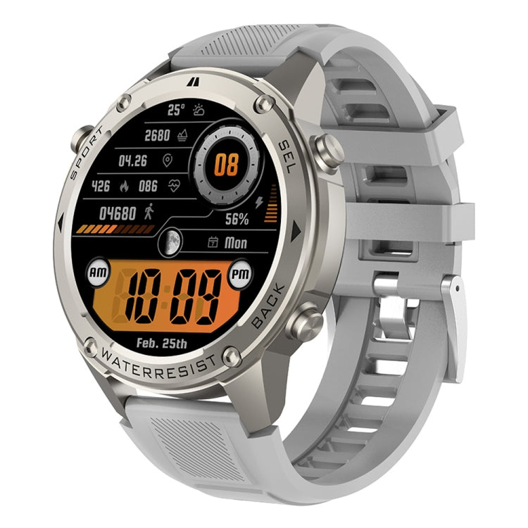 DM56 1.43 inch Color Screen Smart Watch, Support Bluetooth Call / Health Monitoring(Silver) by bashfashion