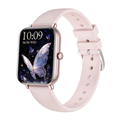 KM66 1.75 inch Color Screen Smart Watch Silicone Strap, Support Bluetooth Call(Pink) by bashfashion