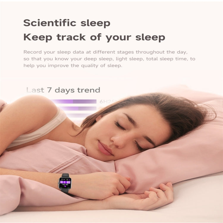 KM66 1.75 inch Color Screen Smart Watch Silicone Strap, Support Bluetooth Call(White) by bashfashion