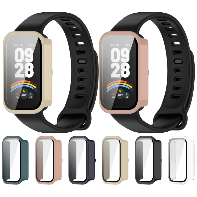 For Redmi Band 3 Tempered Glass Film Integrated PC Watch Protective Case(Black) by bashfashion