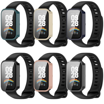 For Redmi Band 3 Tempered Glass Film Integrated PC Watch Protective Case(Black) by bashfashion