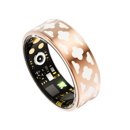 R10M SIZE 7 Smart Ring, Support Heart Rate / Blood Oxygen / Sleep Monitoring / Multiple Sports Modes(Rose Gold) by bashfashion