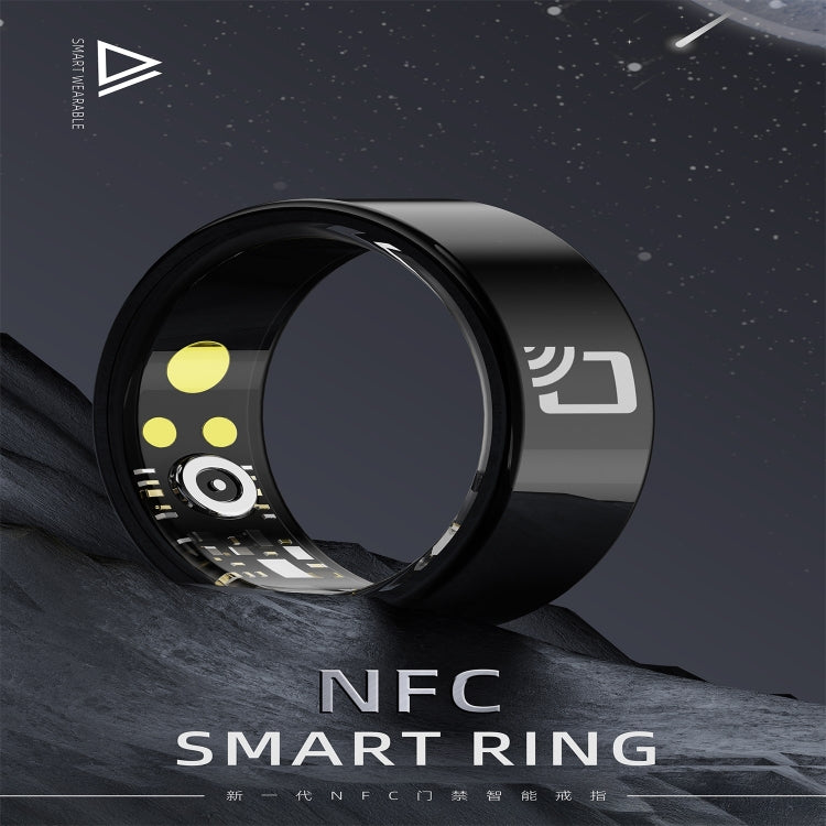 R20 SIZE 14 Smart Ring, Support Heart Rate / Blood Oxygen / Sleep Monitoring / Multiple Sports Modes(Black) by bashfashion
