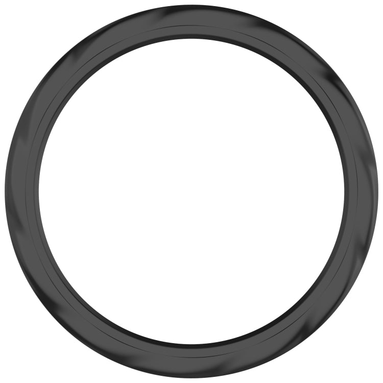 For Xiaomi Watch S4 Tempered Glass Film Hybrid Stainless Steel Watch Protective Ring(Black Thread) by bashfashion