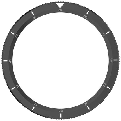 For Xiaomi Watch S4 Tempered Glass Film Hybrid Stainless Steel Watch Protective Ring(Scale Black) by bashfashion